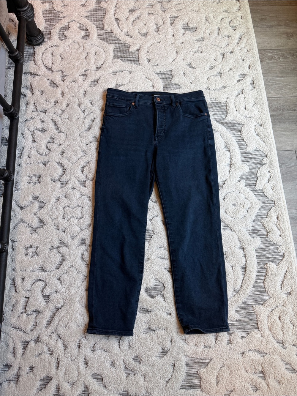 Express Women's Dark Navy Skinny Stretch Jeans